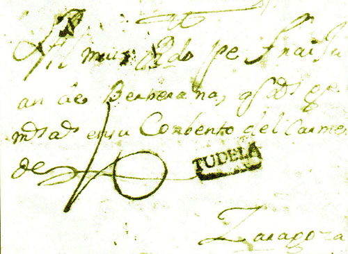1718, Tudela a Zaragoza